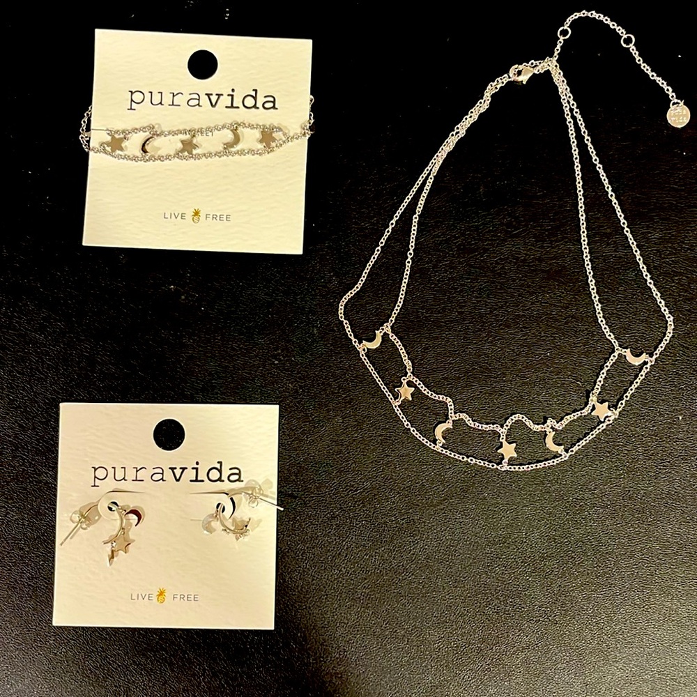 PURA VIDA Live Free jewelry set